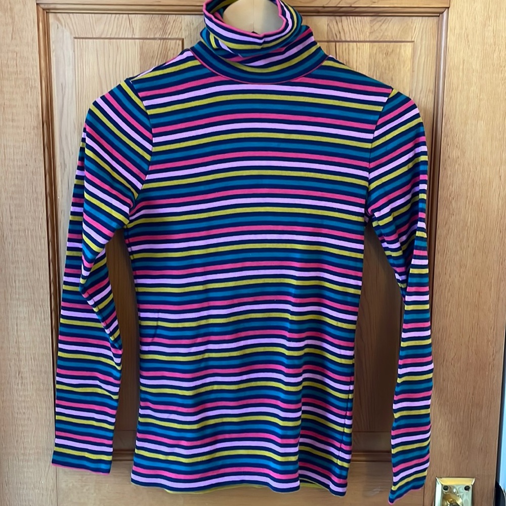 J. Crew Striped Turtleneck